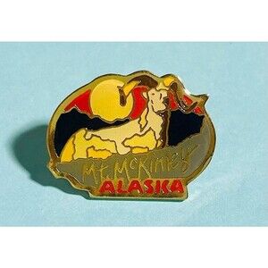 MT. McKinley Denali National Park Alaska Enamel Lapel Pin
